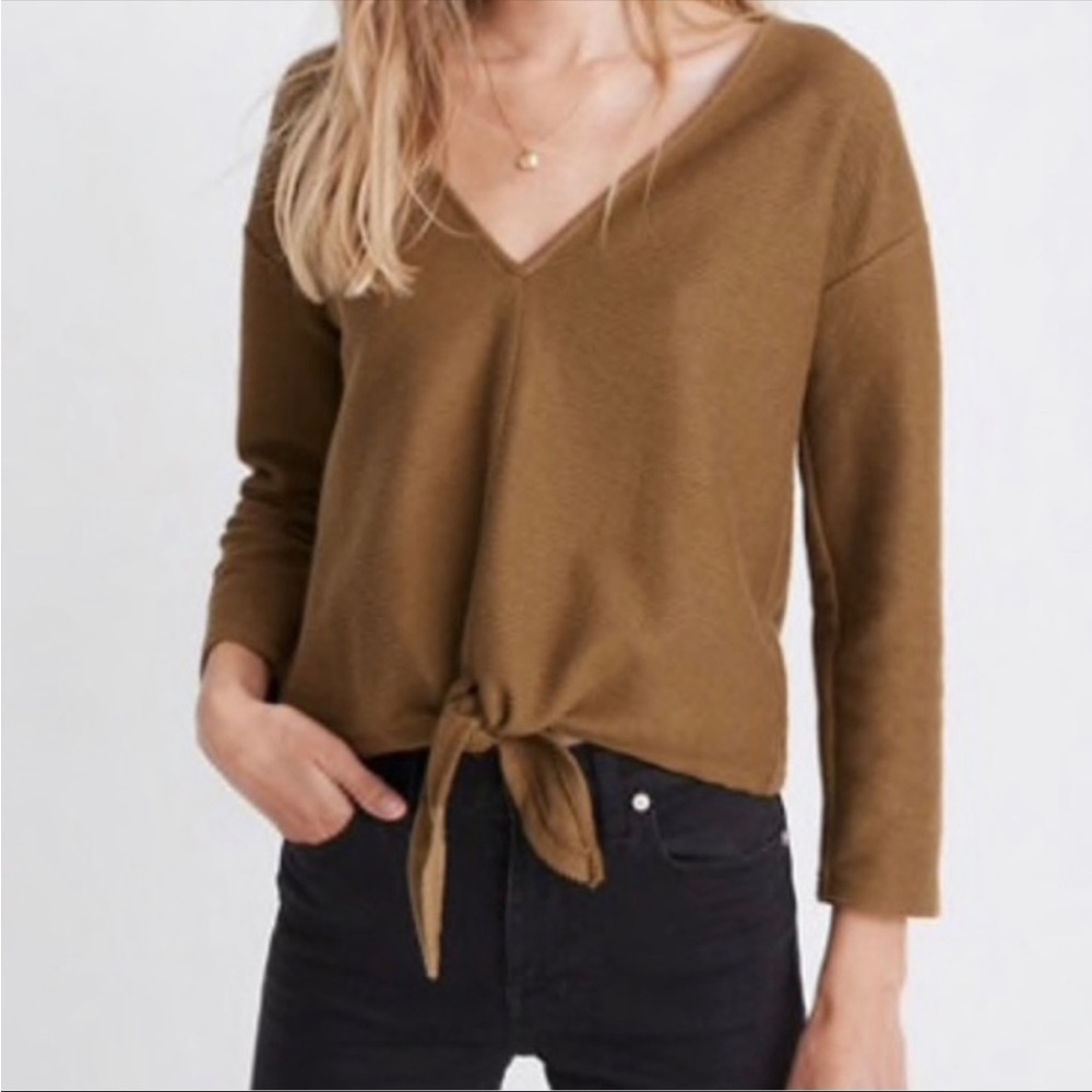 Texture & Thread by Madewell. Color is olive. Size XS
